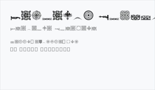 Medieval Dingbats Business Card