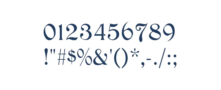 Medieval English Normal Font OTHER CHARS