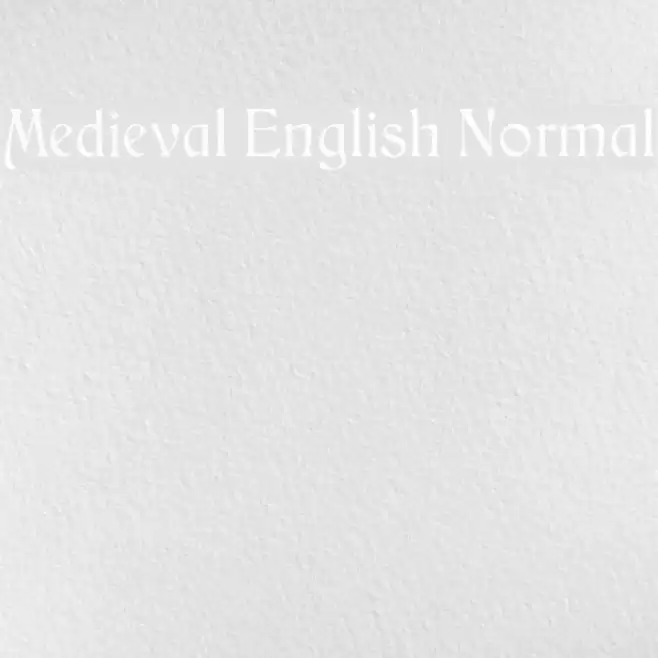 Medieval English Normal Font examples