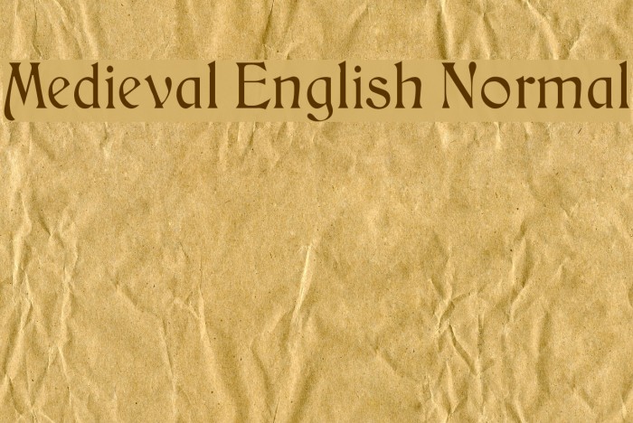 Medieval English Normal Font examples