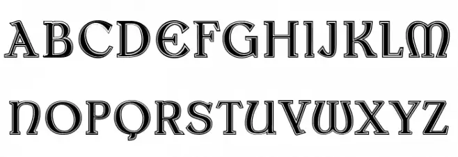 Medieval Mystery Regular 字体 大写
