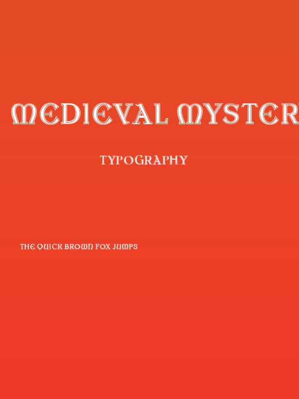 Medieval Mystery Regular Poster