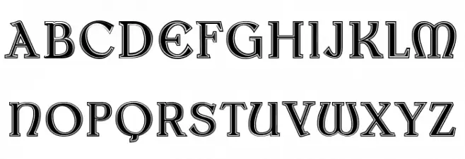 Medieval Mystery Regular Font LOWERCASE