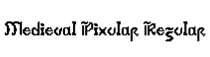 Medieval Pixular Regular  Free Fonts Download
