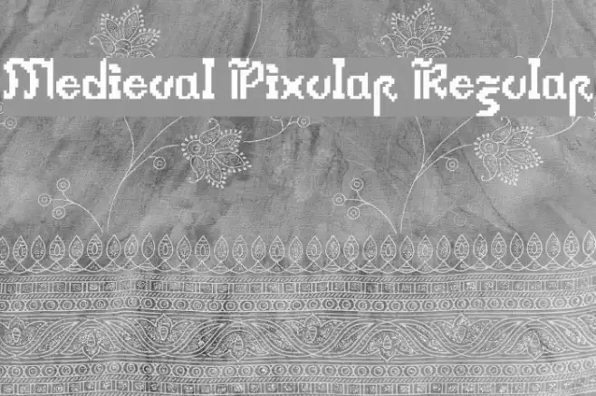 Medieval Pixular Regular Font examples