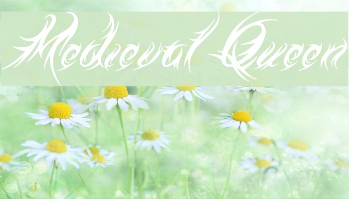 Medieval Queen Font examples