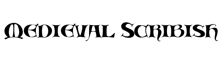 Medieval Scribish Font