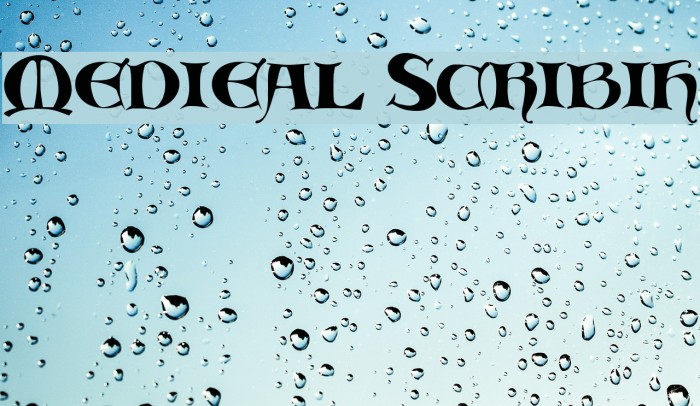 Medieval Scribish Font examples