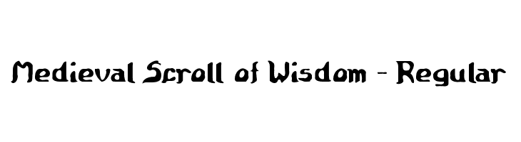 Medieval Scroll of Wisdom - Regular  नि: शुल्क फ़ॉन्ट्स डाउनलोड
