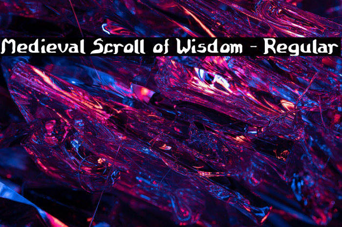 Medieval Scroll of Wisdom - Regular Example 1
