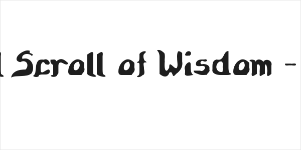 Medieval Scroll of Wisdom - Regular Logo