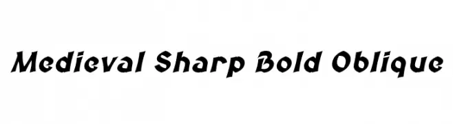 Medieval Sharp Bold Oblique  baixar fontes gratis