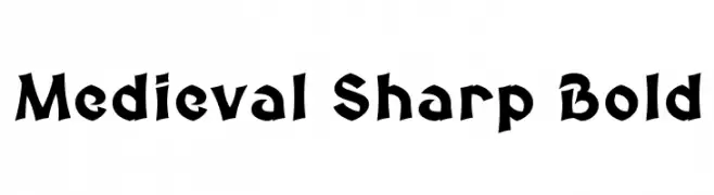Medieval Sharp Bold  नि: शुल्क फ़ॉन्ट्स डाउनलोड