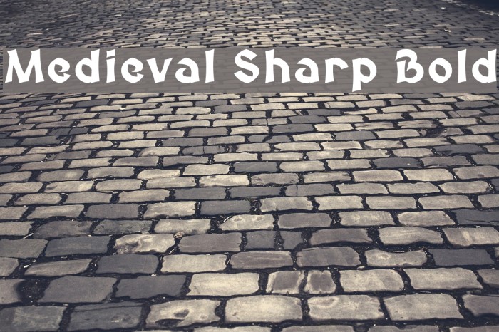 Medieval Sharp Bold Font examples