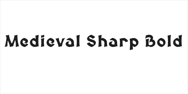 Medieval Sharp Bold Logo