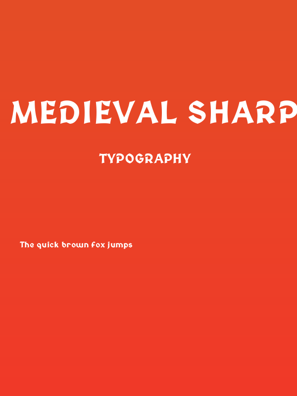 Medieval Sharp Bold Poster