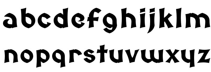 Medieval Sharp Bold Font LOWERCASE