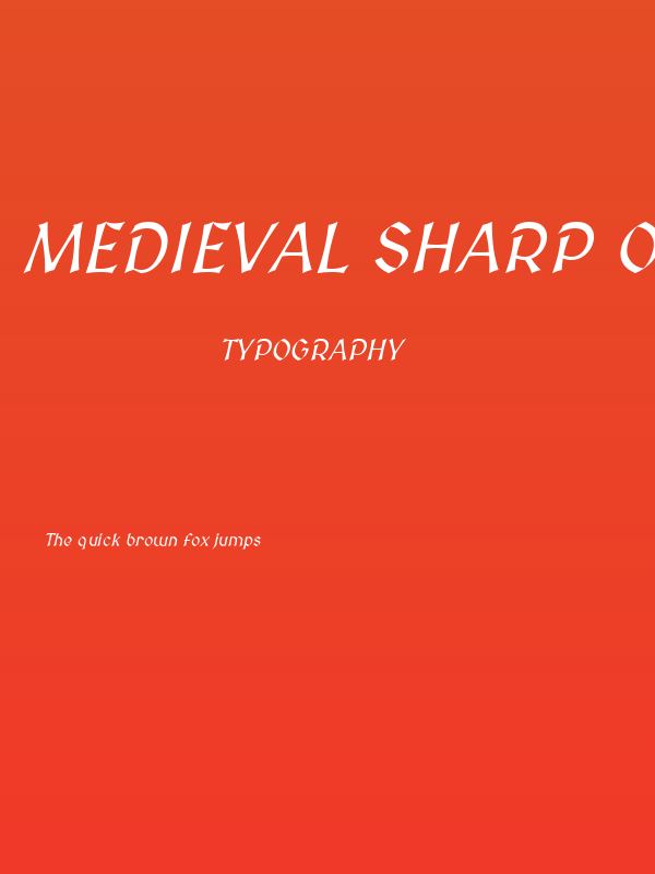 Medieval Sharp Oblique Poster