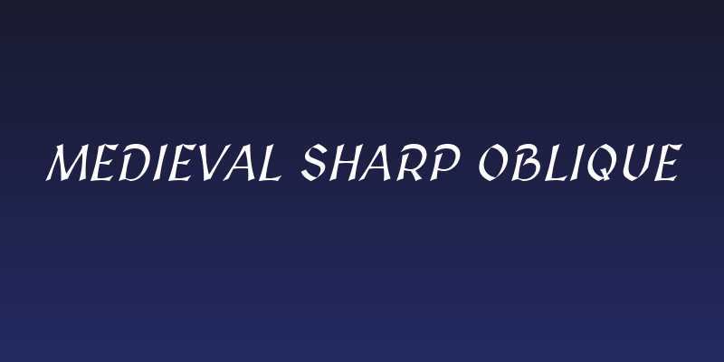 Medieval Sharp Oblique Social Header