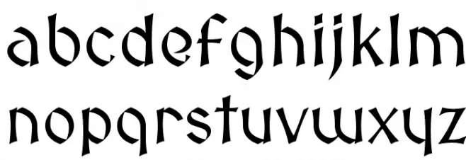 Medieval Sharp 字体 小写