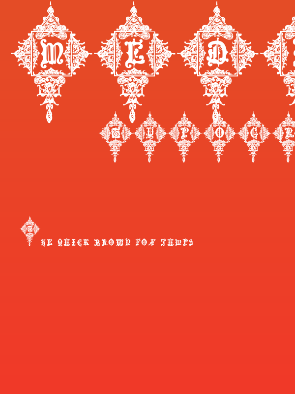 Medieval Sorcerer Ornamental Poster