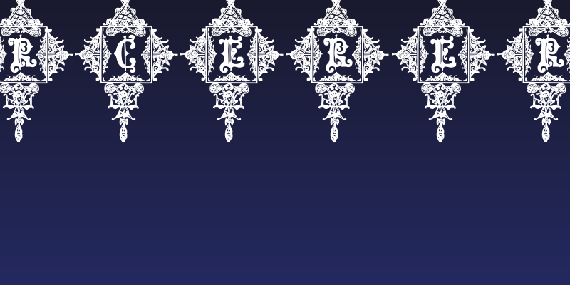 Medieval Sorcerer Ornamental Social Header