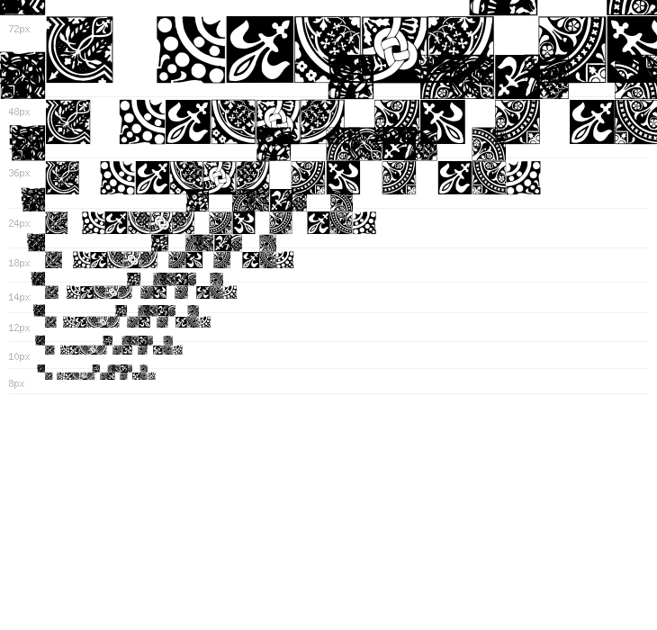 Medieval Tiles I Waterfall