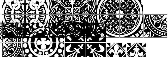 Medieval Tiles I Шрифта строчной