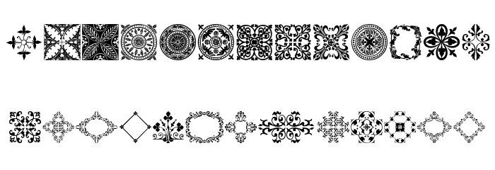 MedievalMotifTwo Шрифта строчной