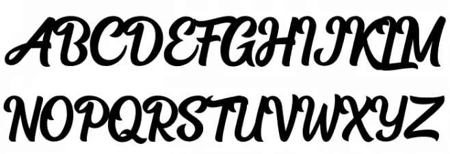 Medinah Schriftart Groß