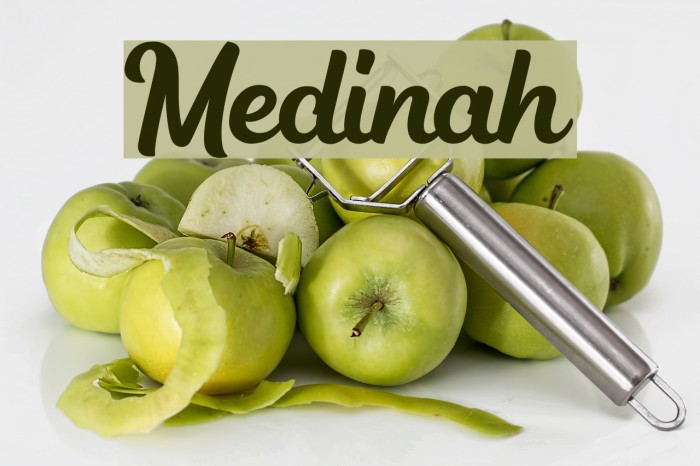 Medinah फ़ॉन्ट examples