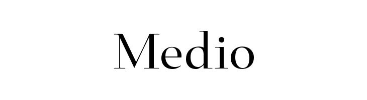 Medio Font