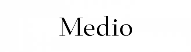 Medio  Fuentes Gratis Descargar
