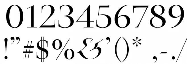 Medio Font OTHER CHARS