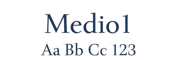 Medio1 Font Preview