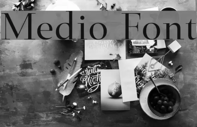 Medio Font examples