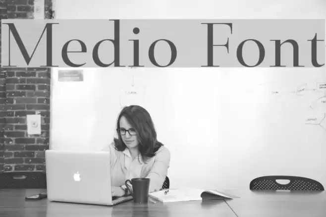 Medio Font examples