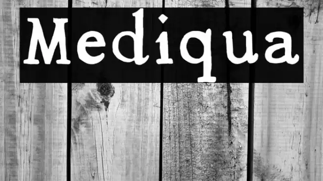 Mediqua Font examples