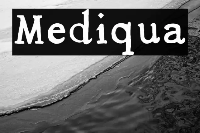 Mediqua Font examples