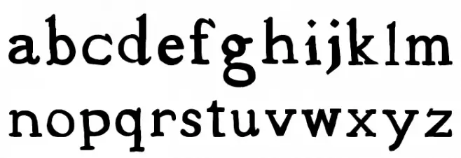 Mediqua 字体 小写