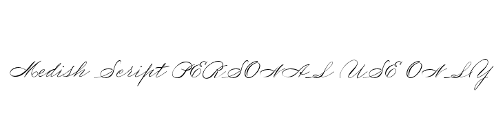 Medish Script PERSONAL USE ONLY  baixar fontes gratis