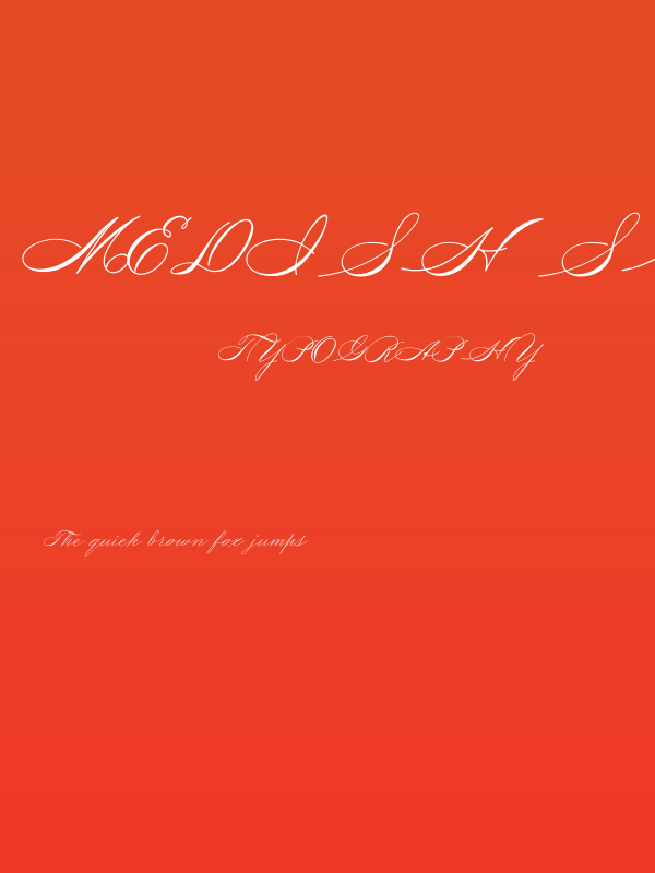 Medish Script PERSONAL USE ONLY Poster