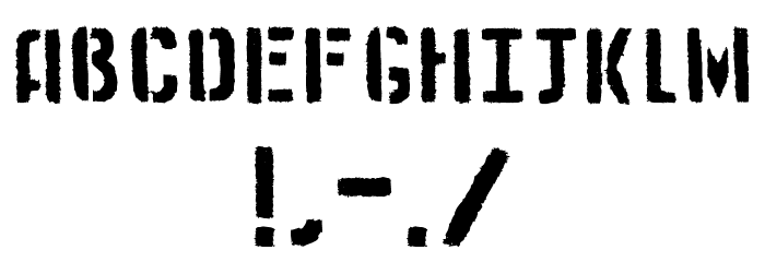 Medistencil Font OTHER CHARS