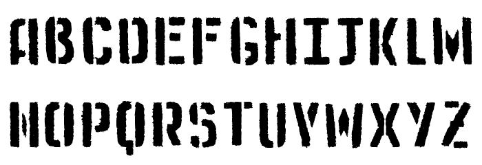 Medistencil Font LOWERCASE