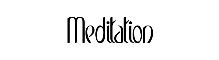 Meditation  font caratteri gratis