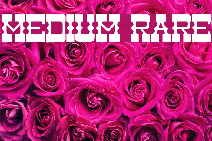 Medium Rare Font examples