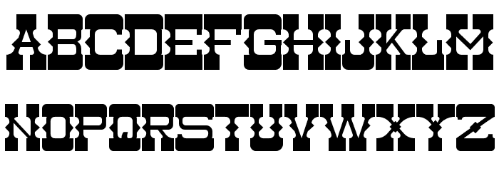 Medium Rare Font LOWERCASE