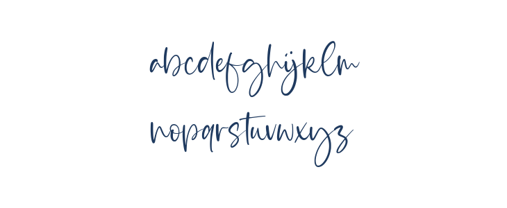 Medium Rosebud Lowercase