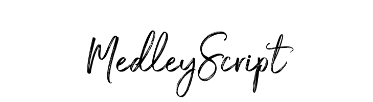 Medley Script  フリーフォントのダウンロード