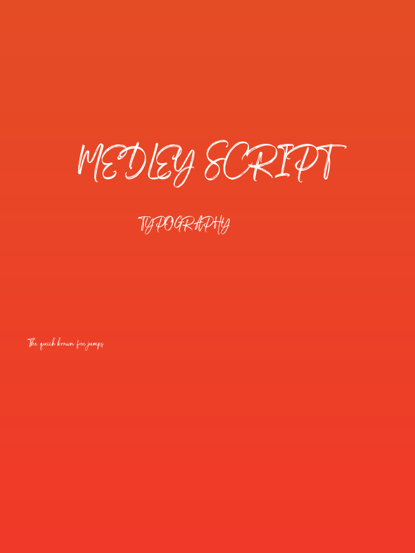 Medley Script Poster